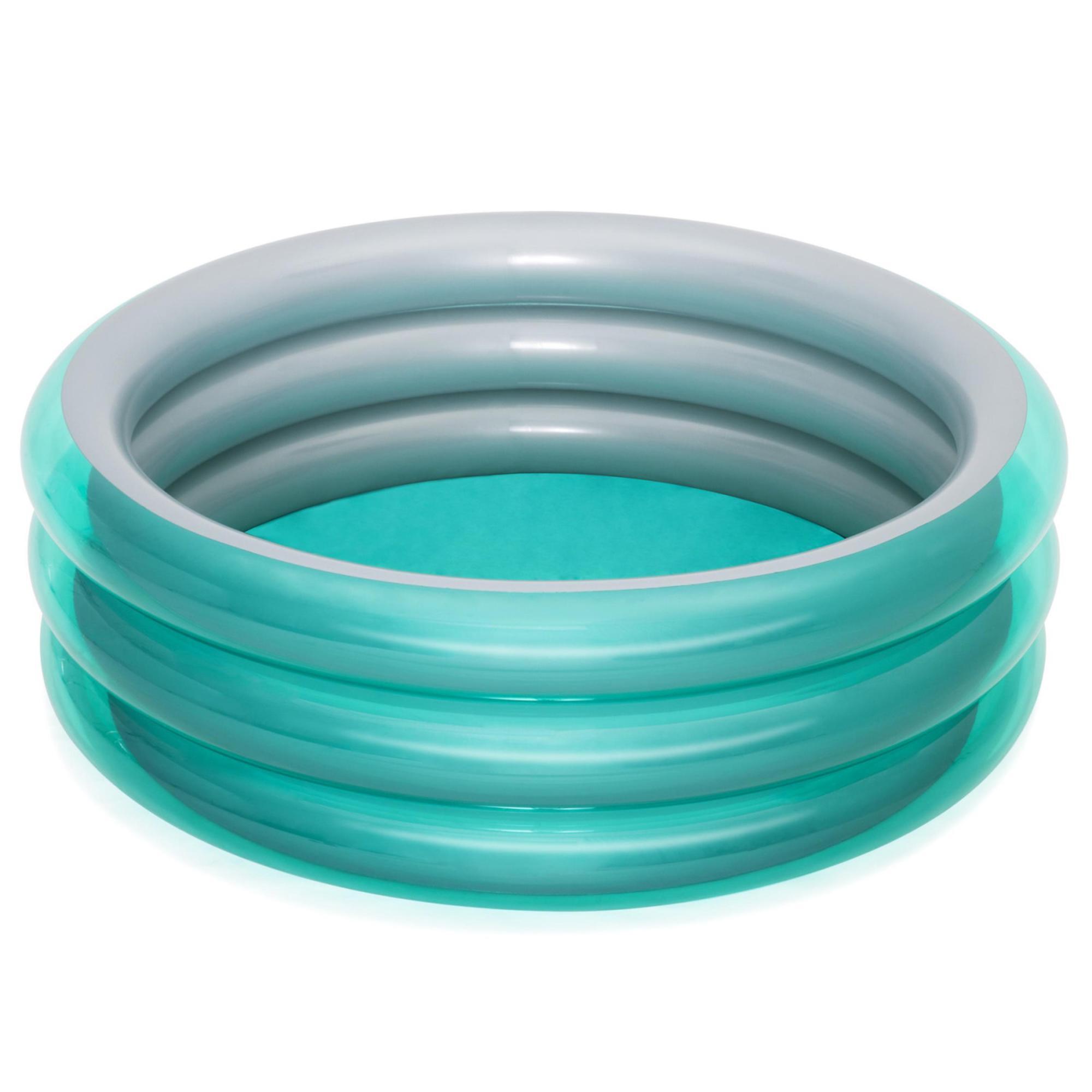 Bestway Big Metallic 3 Ring Inflatable Play Pool